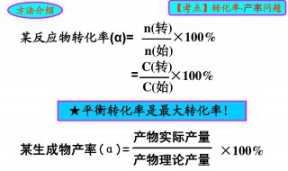  产率和转化率的定义个是啥啊 产率和转化率的的概念